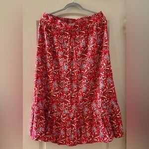 Skirt from the LOFT..RED / FLORAL